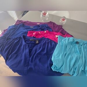 Elegant T Women's Tops Collection - Blue, Pink, and Teal